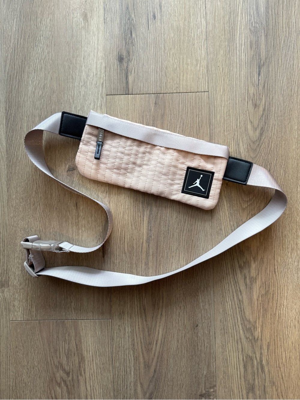 Jordan Quilted Belt Bag Crossbody Blush Pink
